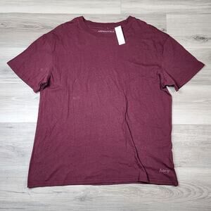 Aeropostale T-Shirt Men's Large Burgundy Short Sleeve New